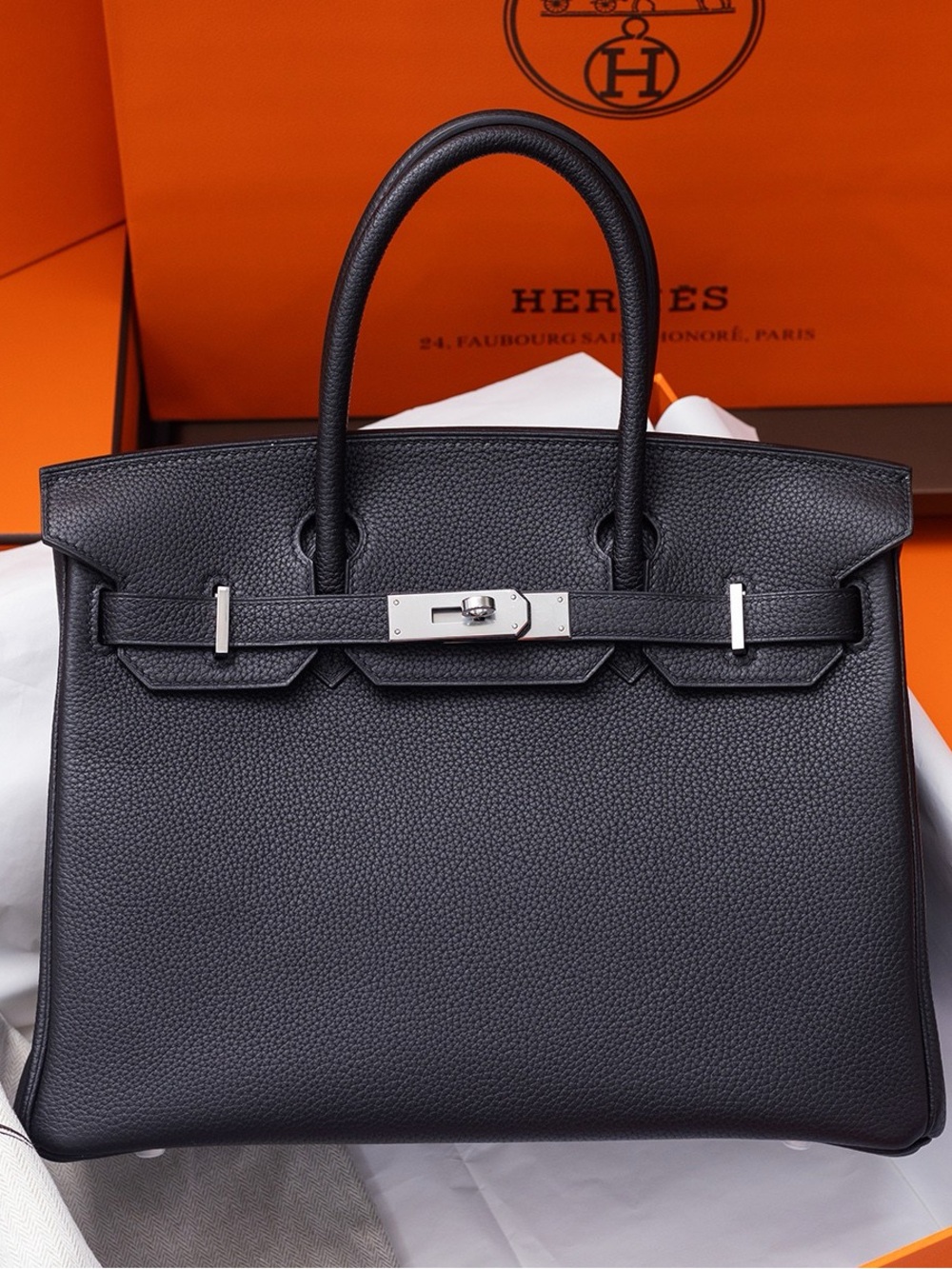 Hermès black Birkin 35 Bag